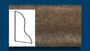 Плинтус пробковый ArtCorkDesing С 102 (Колер 10) 20x40x910 мм