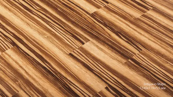 Виниловый пол Natura Зебрано Морэ C-003-5 43 кл